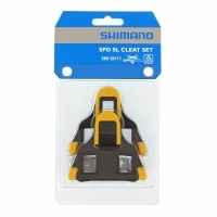 Bloki pedałów Shimano SMSH11 SPD-SL szosa, samoregulujące, żółte