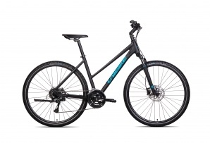 Rower crossowy damski Unibike Flash czarny 2025